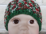 Child's Multicoloured Hat With Elf On Top - Free Shipping