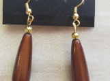 Brown Drop Earrings