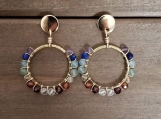 7 Chakras Earrings - Healing Jewelry - Reiki - Yoga - Balancing - Stainless Steel