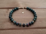 Healing Bracelet - Bloodstone - Abundance - Alignment - Organisation - Good Fortune - Purification - 6 mm beads - 7-8 inches