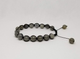 Healing Bracelet - Labradorite - Transformation - Strengthens our will - Calming - Adjustable Length 7-9 inches - 8 mm beads