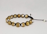 Healing Bracelet - Mother of Pearl -  Protection - Calming - Adjustable Length 7.5-9.5 inches - 9 mm Beads