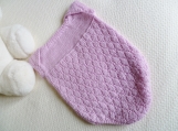 Hand Knit~ Size 3 months ~ Baby Girl Romper ~Apple bloss