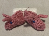  Baby Slippers pink, bunny