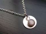 Peach Moonstone Necklace