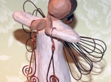 Jessica Celtic-Style Natural Copper Airy Swirl Earrings
