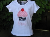Personalized Birthday Cupcake shirt - Custom Made Sizes 3 mos-Youth 12