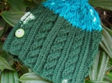 Skywatcher Wool Handknit Cabled Toddler Hat