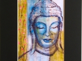 Blossoming Blue Buddha Heals The World
