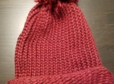 Red Knit Hat - kids or young teens