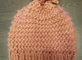 Rose pink knitted hat