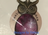  Wise Owl Pendant with Chain #2638