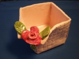 Basket Weave Rose Box