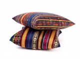Colorful Inca Decorative Bohemian Throw Pillow, Tribal Pattern