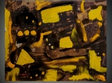 "BROWN, YELLOW", Native Canadian , Original Acrylic on Paper