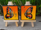 "The Change is Coming", Tiny Butterflies, Indigenous Paintings