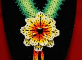 Embera Style Small Sunflower Beaded Indigenous Necklace