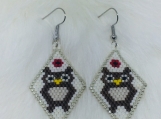 Native Beaded Earrings (Owl)