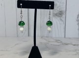 Green Mushroom Earrings