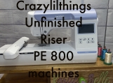 Riser with drawer for PE800 size embroidery machines UNFINISHED 