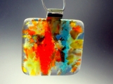 April- Handmade Fused Glass Necklace