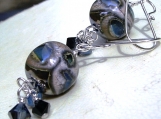 Metalised Lampwork Earrings