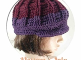 PDF Pattern Only, Newsboy Crochet Hat, no. 51