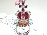 Glitter Crown with Swarosvki Crystal Ring