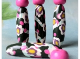 Mad Camo 8 Polymer Clay Beads Bead Set