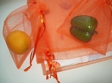 Reusable Produce Vegetable Bulk Bags 7 Pieces in Orange