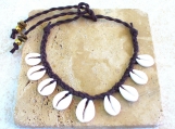 Brown Cowrie Shell Necklace