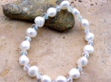 Freshwater Pearl Stetch Easy On And Off Bracelet