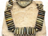 Horn Bead Woven Necklace/Choker - Beautiful - Unique - Unisex