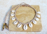Nigerian Matte Cowrie Shell Necklace