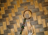 Green Czech Glass & Fairy Key Chain