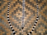 Black & Clear Beaded Necklace and Bracelet