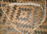 Gold & White Beaded Necklace and Bracelet