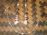 Pearl and Shell Glass Bead 