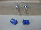 Purple/Blue Howlite Earrings