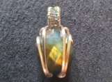 Faceted green Labradorite silvertone pendant necklace,healing jewelry