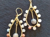 Moonstone earrings Leo,June birthstone earrings