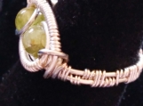 Peridot birthstone ring, August birthday ring