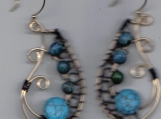 Turqouise Swirl Earrings