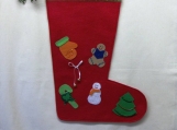 Hand Decorated Christmas Stocking