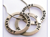 Sterling Silver Stamped Affirmation Rings