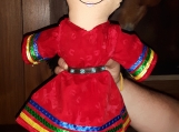 Storytelling (Pow Wow) Indigenous Doll (1 Doll) (Yes, Add Shawl (Extra $5.00))