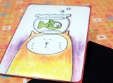 ACEO - Meow and Fish