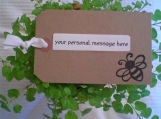 ::PERSONALIZED HANDCRAFTED GIFT TAG::