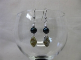 Freshwater Pearl and Leaf Earrings