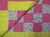 Pink & Yellow Baby Quilt